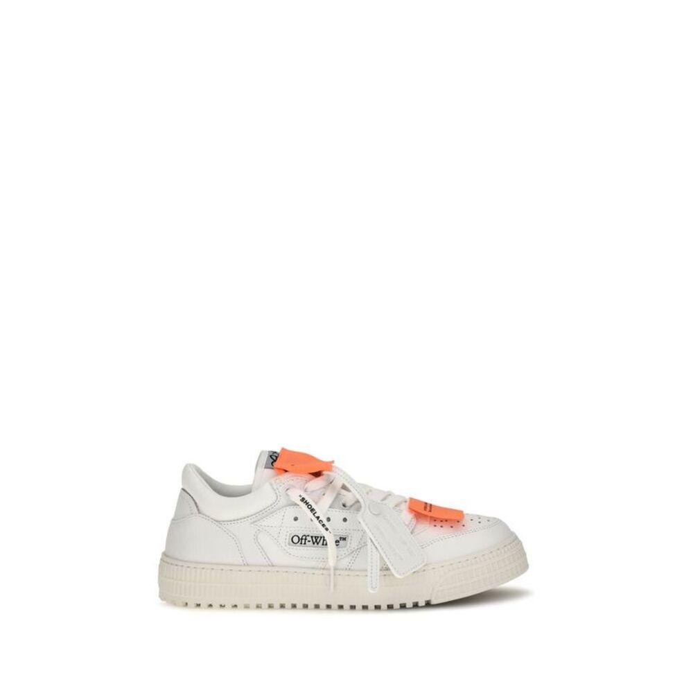 Off-White White Calf Leather Bos Taurus Low Top Men's Sneakers